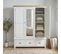 The Furniture Market Cheshire White Triple Wardrobe