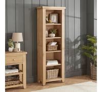 The Furniture Market Cheshire Whitewash Oak Tall Narrow Bookcase