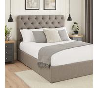 The Furniture Market Chesterfield Button Bed - 6Ft Super King Size - Grey Fabric