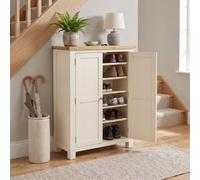 The Furniture Market Cotswold Cream Painted Large Shoe Cupboard