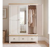 The Furniture Market Cotswold Cream Triple Wardrobe