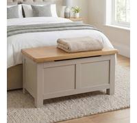 The Furniture Market Cotswold Grey Painted Blanket Storage Box