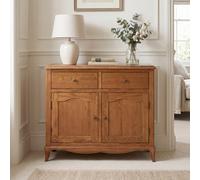 The Furniture Market French Chateau Dark Oak Medium Sideboard Solid Oak Storage Cabinet Living Room Sideboard Furniture