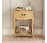The Furniture Market French Chateau Oak Small 1 Drawer Console Table