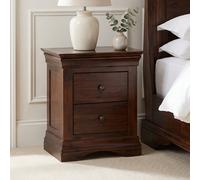 The Furniture Market French Hardwood 2 Drawer Bedside