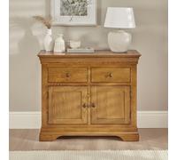 The Furniture Market French Louis Oak Medium 2 Drawer 2 Door Sideboard