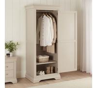 The Furniture Market Wilmslow Dove Grey Painted 1 Door Single Wardrobe With Drawer
