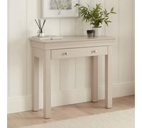 The Furniture Market Wilmslow Dove Grey Painted 1 Drawer Dressing Table Desk
