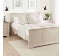 The Furniture Market Wilmslow Dove Grey Painted 5Ft King Size Panel Bed