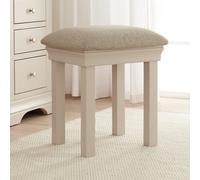 The Furniture Market Wilmslow Dove Grey Painted Dressing Table Stool