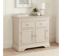The Furniture Market Wilmslow Dove Grey Painted Medium 2 Drawer 2 Door Sideboard