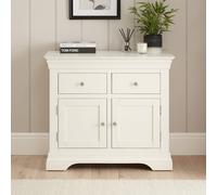 The Furniture Market Wilmslow White Painted Medium 2 Drawer 2 Door Sideboard