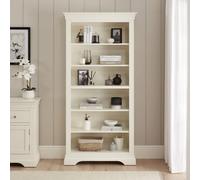 The Furniture Market Wilmslow White Painted Tall Large Bookcase