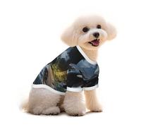 The Fusion of Killer Whales and Forests Dog T-Shirt Clothes Apparel Puppy Vest Pet and Elastic Tank Top Clothing, Dogs Cats Pullovers Cute Breathable Soft Small