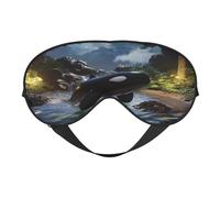 The Fusion of Killer Whales and Forests Soft Eye Mask for Sleeping - Ideal for Women Men and Travel, Comfortable & Adjustable, Perfect for Indoor/Outdoor Use