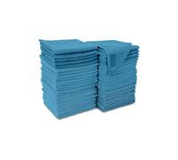 The Fusion Square Microfiber Cleaning Cloth 5 Pack All-Purpose Washable Reusable MicrofiberTowels for Kitchen, Car, House, Office (Blue, 5)