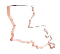 The Fussy Pup Louisiana Cookie Cutter - Handcrafted in USA - 4.25 Inch Copper Pelican State Gift