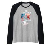 THE Future Called an I Answered in Style Raglan Baseball Tee