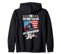 THE FUTURE CALLED AN I ANSWERED IN STYLE Zip Hoodie