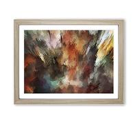 The Future In Abstract Modern Art Framed Print | A3 Oak Framed Wall Art | Ready to Hang | Abstract Fantasy Picture | Living Room Bedroom Lounge Office