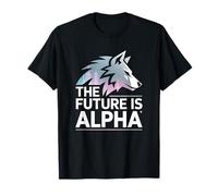 The Future is Alpha Wolf Meme Fearless Alpha Sigma Werewolf T-Shirt