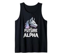 The Future is Alpha Wolf Meme Fearless Alpha Sigma Werewolf Tank Top