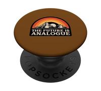 The Future Is Analogue (Funny Anti Ai Statement) (Retro) PopSockets Adhesive PopGrip