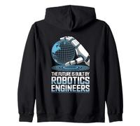 The Future Is Built By Robotics Engineers AI Automation Zip Hoodie