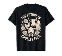 The Future Is Cruelty Free, Farm Animals, Vegan for all. T-Shirt