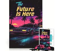 The Future Is Here Jigsaw Puzzles for Adults 1000 Pieces Brain Challenge Toy Quiet Fun Precise Cut Wall Art Decor (38x26cm)