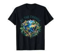 The Future is in Your Hands: Be the Change Value Graphic T-Shirt, Men, Black, M