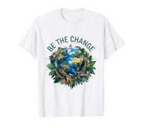 The Future is in Your Hands: Be the Change Value Graphic T-Shirt, Men, White, S