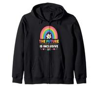 The Future Is Inclusive Human Rights Equality Zip Hoodie