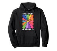 The Future is Inclusive Rainbow LGBT Lesbian Gay Trans Pride Pullover Hoodie