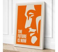 The Future Is Now Modern Canvas Wall Art Print 24x16 Inch (61 x 41 cm)
