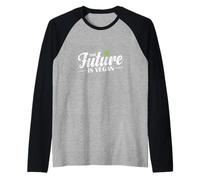 The Future is Vegan Raglan Baseball Tee