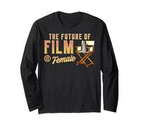 The Future of Film is Female Director Chair Long Sleeve T-Shirt