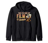 The Future of Film Is Female Director Chair Zip Hoodie