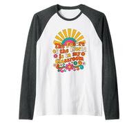 The Future of The World is in My Classroom Retro Groovy Raglan Baseball Tee