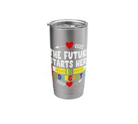 The Future Starts Here in Kindergarten School Teacher Stainless Steel Insulated Tumbler