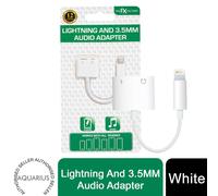 The FX Factory Lightning & 3.5mm Audio Adapter, White