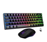 The G-Lab COMBO HYDROGEN WL - Wireless Gaming Mouse Keyboard Pack - 60% AZERTY FR RGB Wireless Gaming Keyboard - 7200 DPI Gaming Mouse - Dual Mode 2.4GHz & Bluetooth - PC PS4 PS5