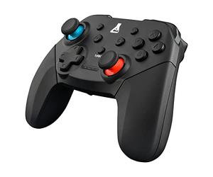 THE G-LAB K-Pad THORIUM Switch Wireless Bluetooth Gaming Controller with Built-in Vibrations, GamePad Wireless Connected Game Controller - Gamepad for Switch/PC - NEW 2022 (Black)