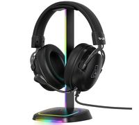 THE G-LAB - K-Stand Néon RGB - Headset Holder with LED Lighting | RGB Headphone Holder with On/Off Button and Choice of Colours | Gaming Accessories for Desk Gamers