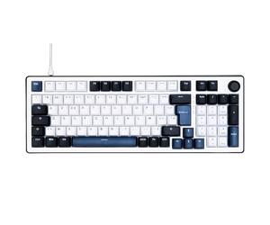 The G-Lab - KEYZ Elite 400 HE BW - Hall Effect 96% USB QWERTY Magnetic Gaming Keyboard, 8000Hz Rapid Trigger, Adjustable Activation 0.01mm, PBT- Hot Swap, RGB & Custom Macros - Windows/Mac