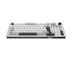 The G-Lab - KEYZ ELITE 400 WG - Wireless Gaming Keyboard - AZERTY FRENCH Layout - Hot-Swappable Mechanical Keyboard with Pre-Lubed Switches, 5-Layer Gasket, Tri-Mode 2.4G/BT/Wired, RGB&Macros, Win/Mac