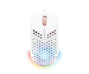 The G-Lab - Kult Oxygen - 12,800 DPI High Performance Wireless Gamer Mouse - Long Life Battery, 100% Customizable RGB, 6 Programmable Buttons, Ambidextrous - White - 2024