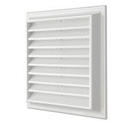 The g1nr1919b-y Ventilation Grid Plastic Superimposed Quadra, White, 189 x 189 mm