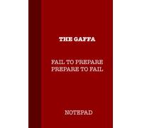 The Gaffa Notepad - Sports Themed Notebook. Great Gift For A Manager Coach Or Player, 100 Pages, Wide Ruled Journal