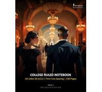 The Gala Deception (Volume 1) - College Ruled Notebook, 7mm, US Letter (8.5"x11"), 100 Pages: Monte Carlo Man Notebook, Lined Journal for Writing, Study & Reflections